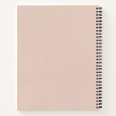 Carnet Aspect positif ultra minimaliste rose (Dos)