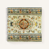 Carnet Aspect tapis oriental dans des couleurs claires (Devant)
