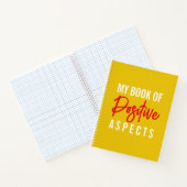 Carnet Aspects positifs Jaune Script Droit de l'attractio (Intérieur)