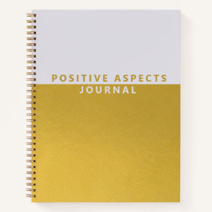 Carnet Aspects Positifs Minimaliste Lilac Gold Foil