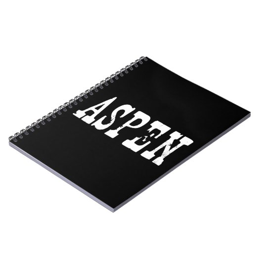 Carnet Aspen noir (Côté gauche)