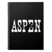 Carnet Aspen noir (Devant)