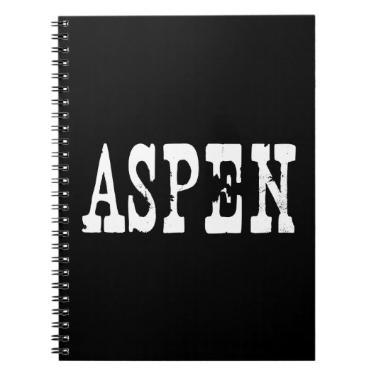Carnet Aspen noir (Devant)