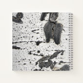 Carnet Aspen rustique écorce Texture Monogramme Nom perso (Dos)