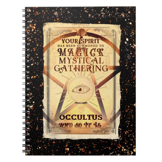 Carnet Assemblée Mystique Magique Œil de Voyant de Chance (Devant)