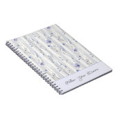 Carnet Assez Chic Fleurs Lavande Rayures (Côté Droit)