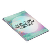 Carnet Assez en pastel soyez la citation inspirée de (Côté Droit)