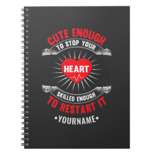 Carnet Assez mignon pour arrêter votre coeur suffisamment