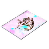 Carnet assez peint à la main d'art de tigre de (Côté gauche)