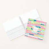 Carnet Assez Vert, Rose, Jaune, Monogramme Carré Or (Intérieur)