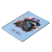 Carnet Assistant Aquarelle Raven Bird (Côté gauche)
