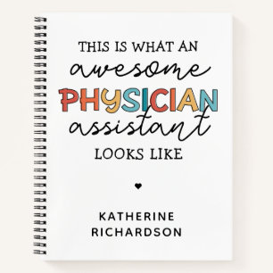Carnet Assistant de médecin sur mesure Funny Awesome PA c