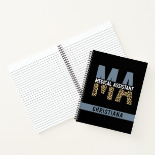 Carnet Assistant Médicale MA personnalisé Empreinte de lé