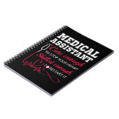 Carnet Assistant Médicale Mignonne Infirmière Stop Coeur  (Côté gauche)