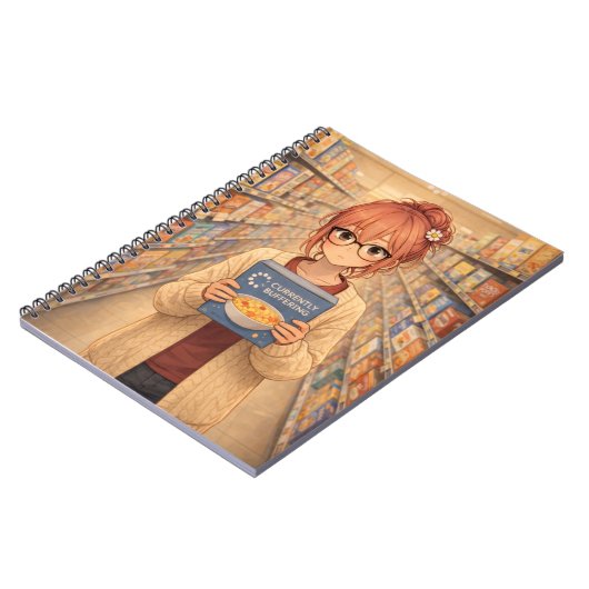 Carnet Aster™ Currently Buffering Spiral Notebook Cute  (Côté gauche)