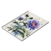 Carnet Aster - Fleurs à l'aquarelle (Côté gauche)