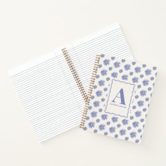 Carnet Aster Wildflower Floral Personnalisé