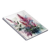 Carnet Astilbe - Fleurs aquarelle (Côté Droit)