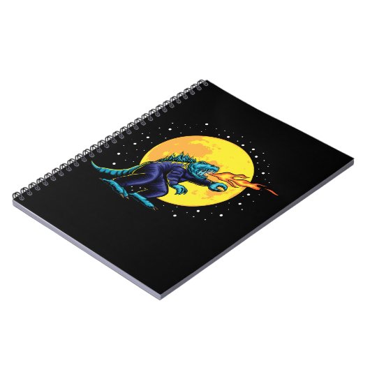 Carnet astro godzilla illustration avec design (Côté gauche)
