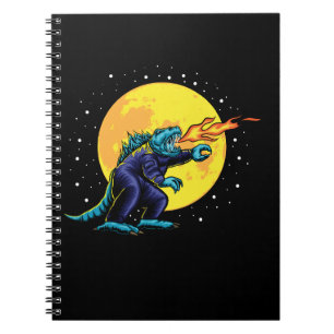 Carnet astro godzilla illustration avec design