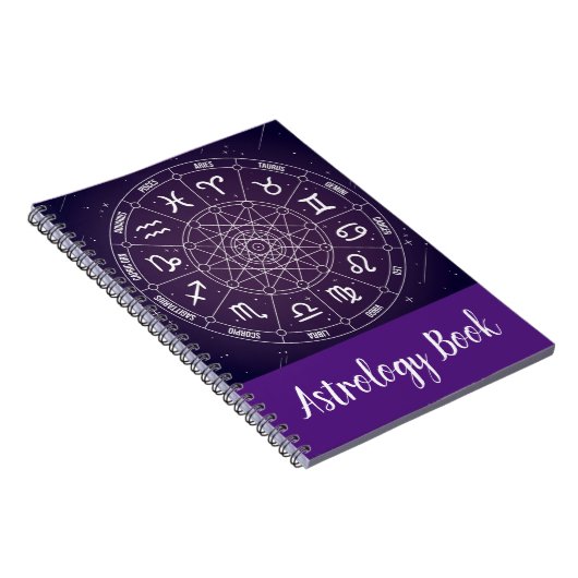 Carnet Astrologie de roue de zodiaque tendance moderne (Côté Droit)