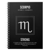 Carnet Astrologie Scorpio (Devant)