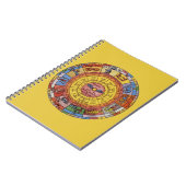 Carnet Astrologie vintage, Roue de Zodiac céleste antique (Côté gauche)