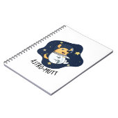 Carnet Astromutt Chien Drôle Astronaute Jeu de Mots (Côté gauche)