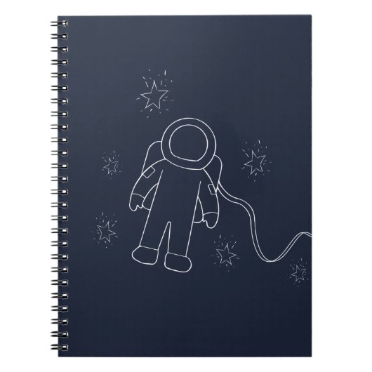 Carnet Astronaut dans l'espace Spaceman Galaxy et les éto (Devant)