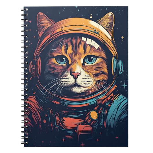 Carnet Astronaut de chat (Devant)