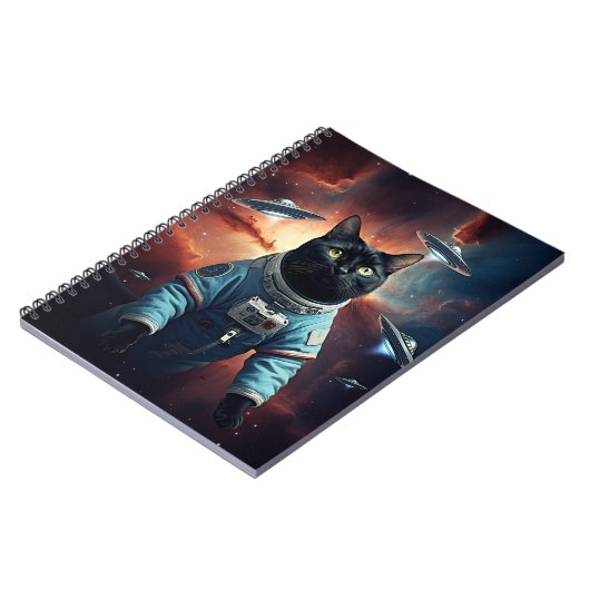 Carnet Astronaut de chat galactique (Côté gauche)