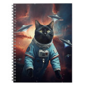 Carnet Astronaut de chat galactique (Devant)