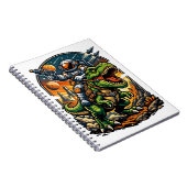 Carnet Astronaut Riding a T-Rex – Epic Space Dinosaur (Côté Droit)