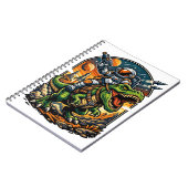 Carnet Astronaut Riding a T-Rex – Epic Space Dinosaur (Côté gauche)