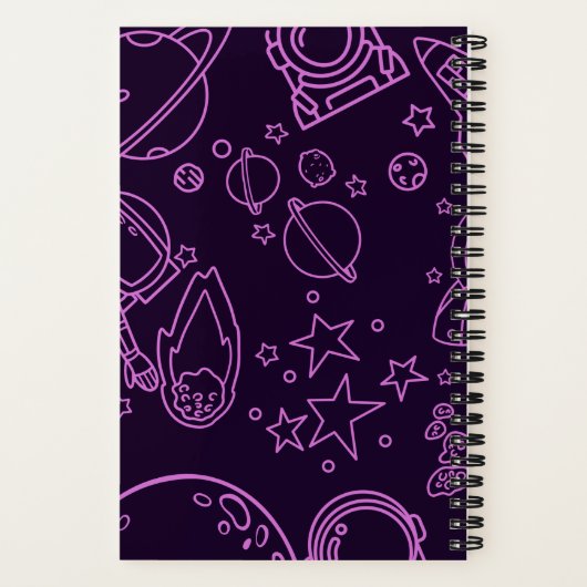 Carnet Astronaute Dans L'Espace (Verso)