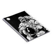 Carnet astronaute de squelette halloween (Côté Droit)