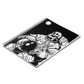 Carnet astronaute de squelette halloween (Côté gauche)
