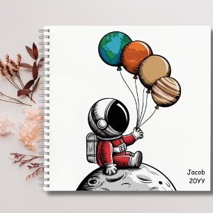 Carnet Astronaute Fantaisiste Mignon, Planète Espace Exté