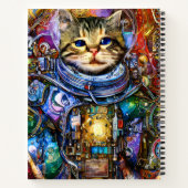 Carnet Astronaute Futuriste Chat Espace (Dos)