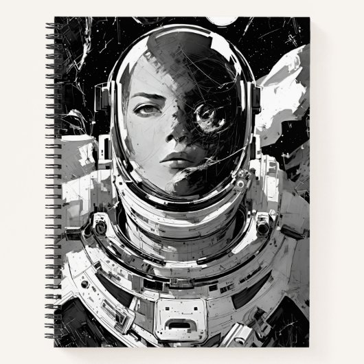 Carnet Astronaute Muse Noir (Devant)