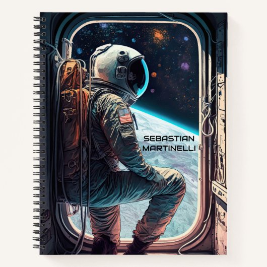 Carnet Astronaute Personnalisé  (Devant)