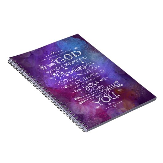 Carnet Astronomie dieu cite l'espace étoiles lune note un (Côté Droit)