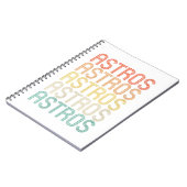 Carnet Astros féminines  (Côté gauche)
