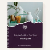 Carnet Atelier Violet de Nettoyage Promotionnel (Devant)