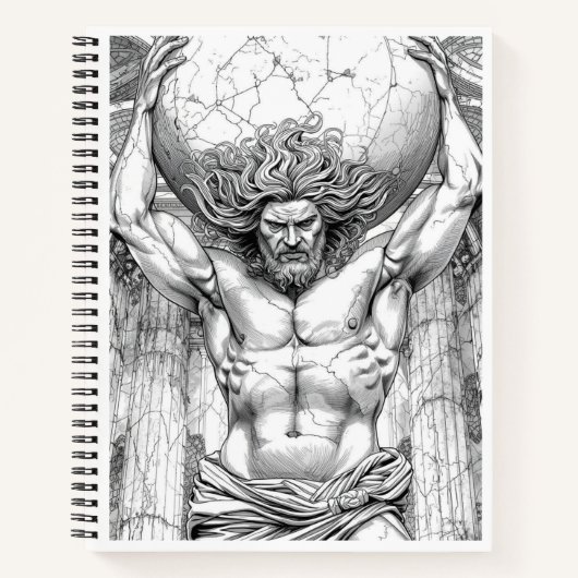 Carnet Atlas Titan Mythology Close-Up Sketch Art Notebook (Devant)