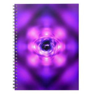 Carnet atome de brillance violette