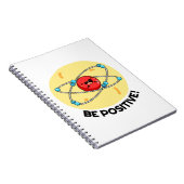 Carnet Atome de physique drôle et positif Pun (Côté Droit)