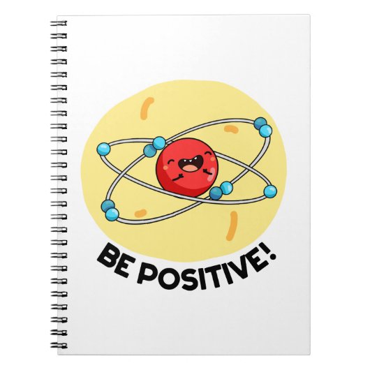 Carnet Atome de physique drôle et positif Pun (Devant)