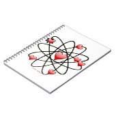 Carnet Atomic Saint-Valentin Cœurs Rouges (Côté gauche)