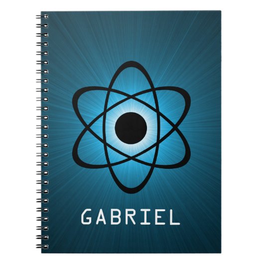 Carnet atomique Nerdy, bleu (Devant)